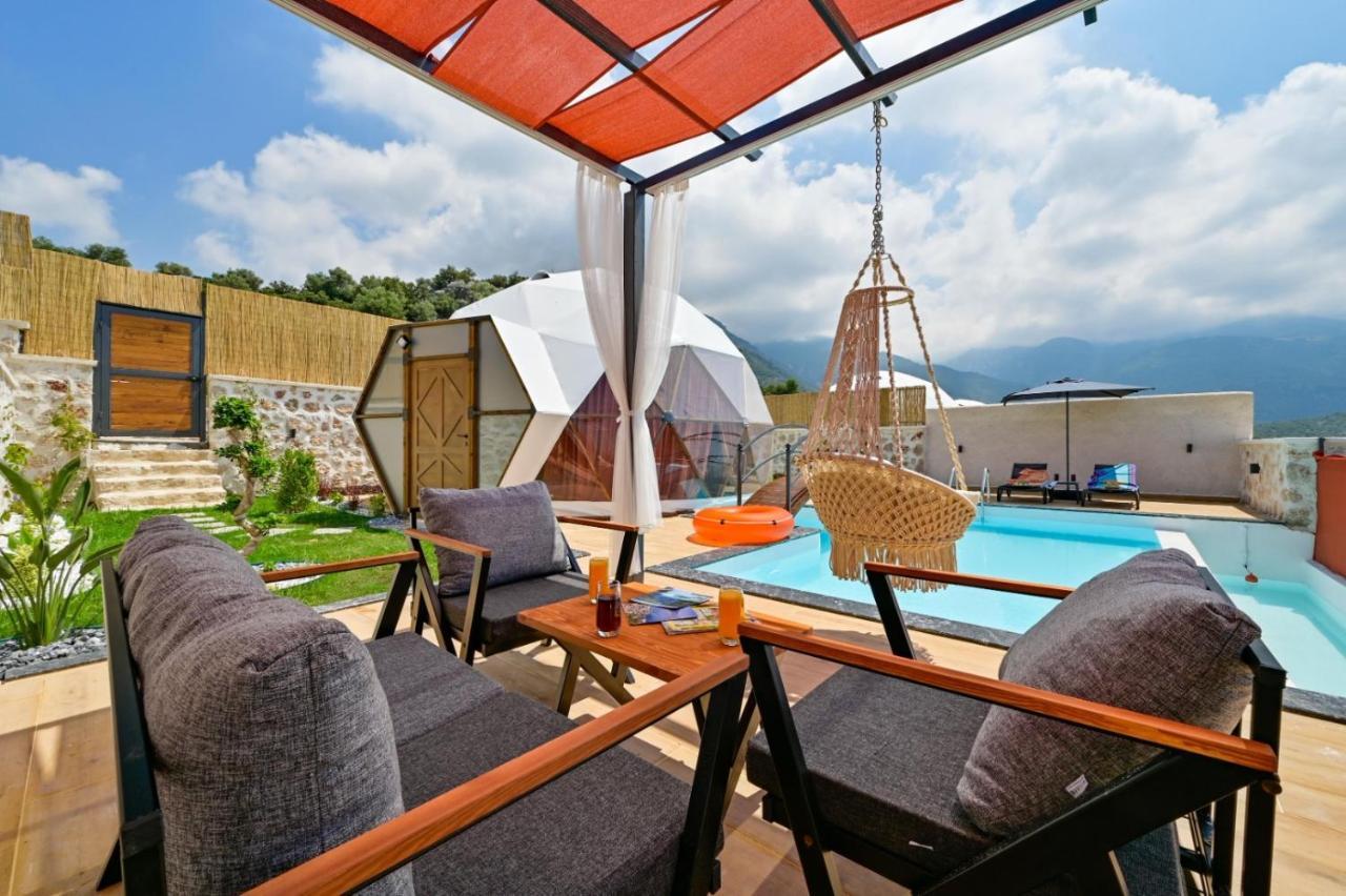 Kalkan Dome Suites & Deluxe Hotel カシュ エクステリア 写真