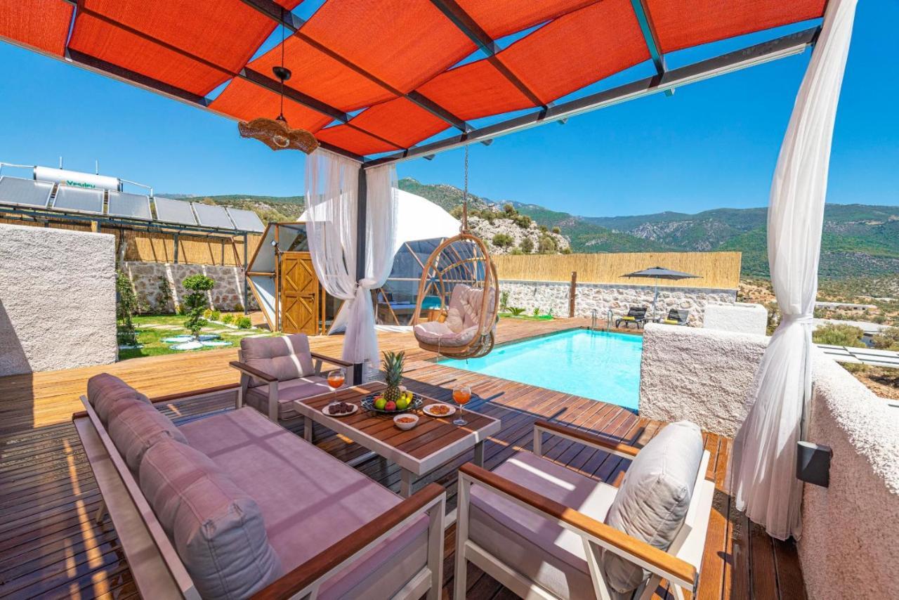 Kalkan Dome Suites & Deluxe Hotel カシュ エクステリア 写真