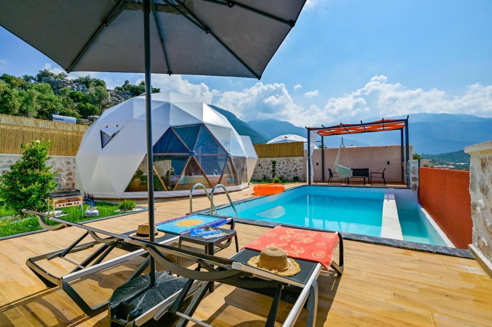 Kalkan Dome Suites & Deluxe Hotel カシュ エクステリア 写真